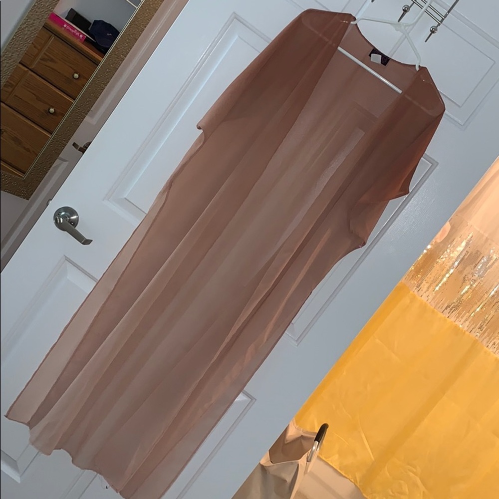 Nude ombré kimono/coverup